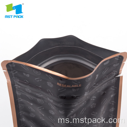 Plastic De-Metalized Bag Bottom Bottom Untuk Coklat